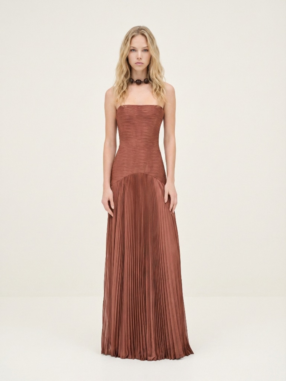 Alexis Sunniva Dress in Brown, Brand new